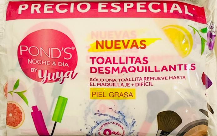 2 TOALLAS DESMAQUILLADORAS PONDS YUYA 25 UDS P.E
