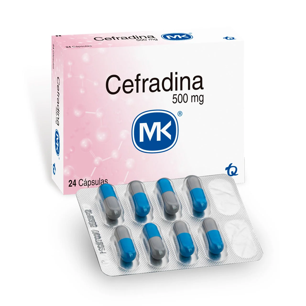 CEFRADINA 500 MG 24 CAPSULAS MK