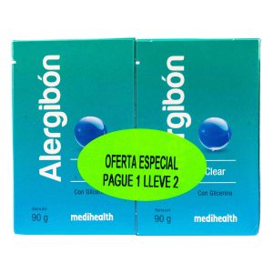 JABON ALERGIBON CLEAR 90 GR PAGUE 1 LLEVE 2 - (AGO)