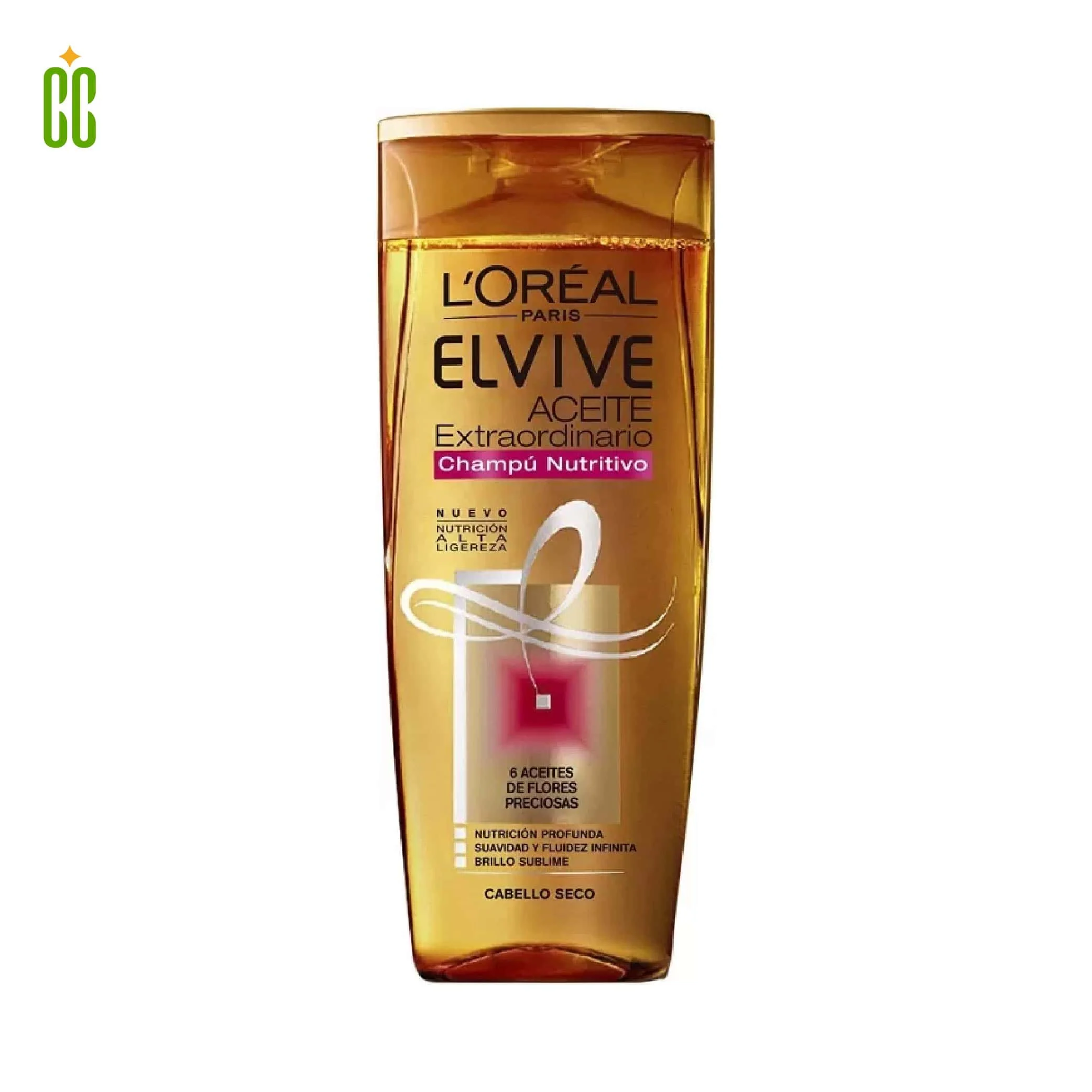 Elvive Aceite Óleo Extraordinário 2 en 1 Champú, 250ml