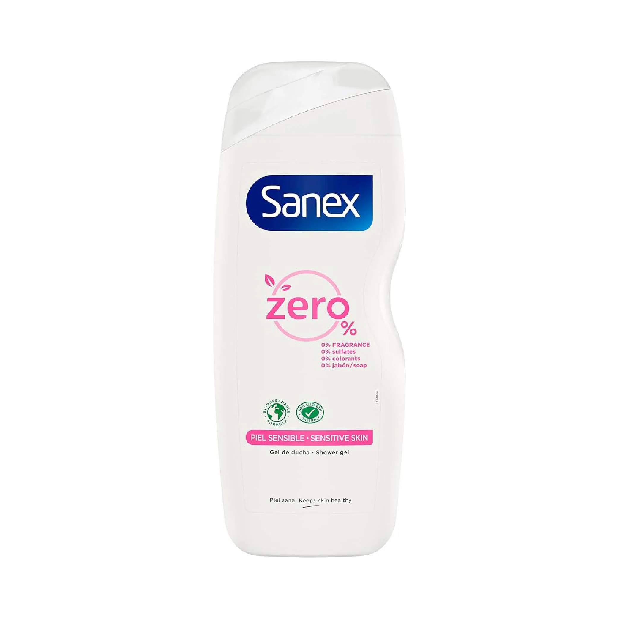 Sanex Zero% Piel Sensible Gel de Ducha, 600ml