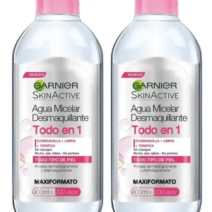 2 AGUA MICELAR GARNIER SKIN ACTIVE 400 ML