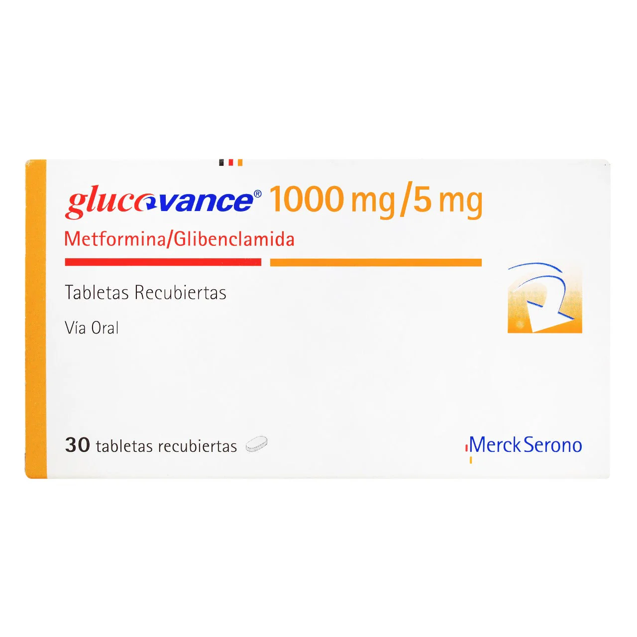 GLUCOVANCE 1000/5 MG 30 TABLETAS