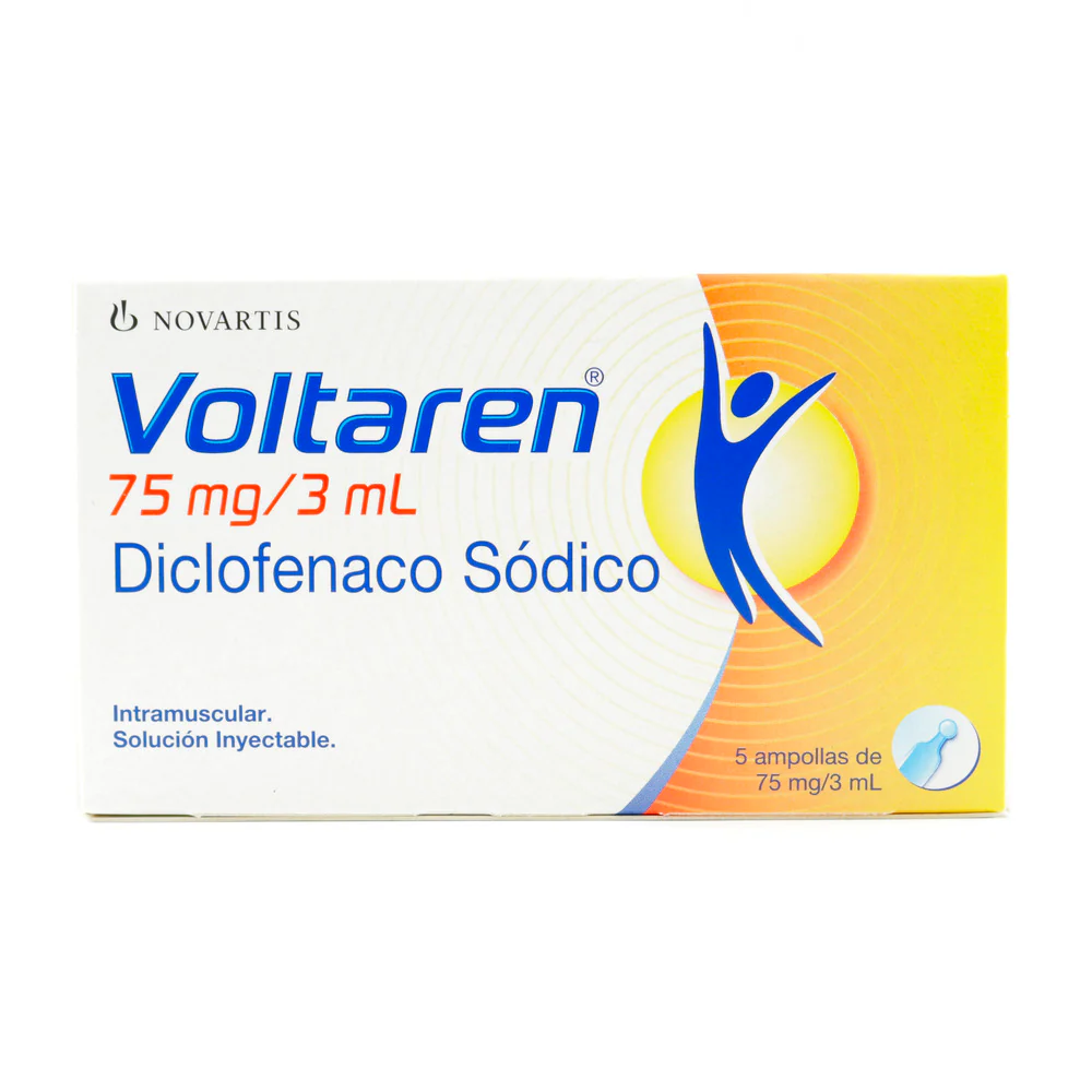 (F) VOLTAREN 75 MG 5 AMPOLLAS – 1 UNIDADES